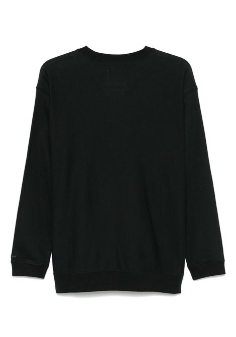 takibi sweatshirt man black in cotton SNOW PEAK | SW-24AU101BK